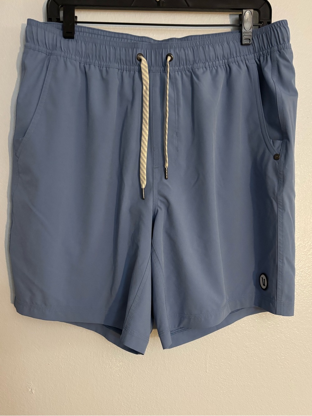 Vuori Kore 7 in lined  Blue Athletic Shorts with Drawcord - Picture 6 of 8